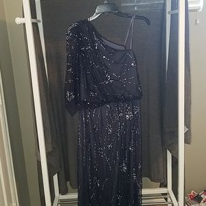 Adrianna Papel one shoulder gown